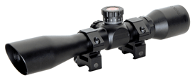 TRUGLO TRU-BRITE 4X32MM SCOPE – TACTICAL MIL-DOT W/RINGS BLACK