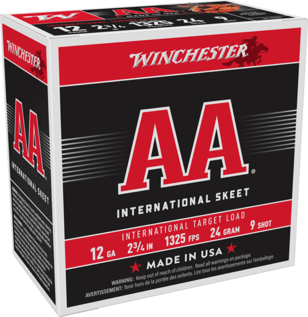 WINCHESTER 12G 2-3/4″ #9 AA INTRNTL TRGT 24GRAM 25/250