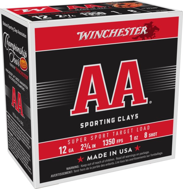 WINCHESTER AA SPR SPORT 12GA 2-3/4″ 1OZ 25RD BX 250RD CASE