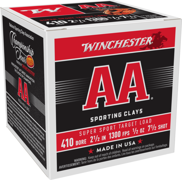 WINCHESTER AA 410GA 21/2 1/2OZ #7.5 25RD/250RD
