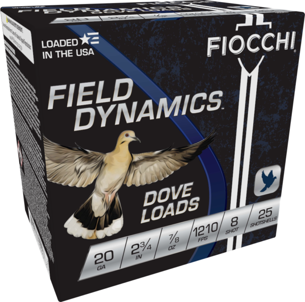 FIOCCHI 20G 2-3/4″ 7/8OZ 8SHT G&T 25/250RDS