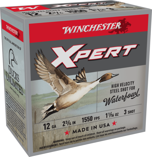 WINCHESTER SUPER X XPERT HV 12GA 23/4 #3 25RD BX 250RD CASE