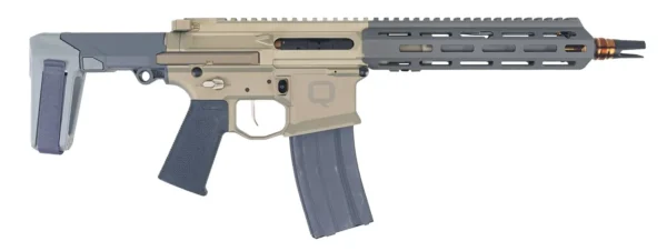 Q HONEY BADGER 5.56 PSTL 9.69″ W/BRACE BLK/GRY 1-30RD MAGAZINE