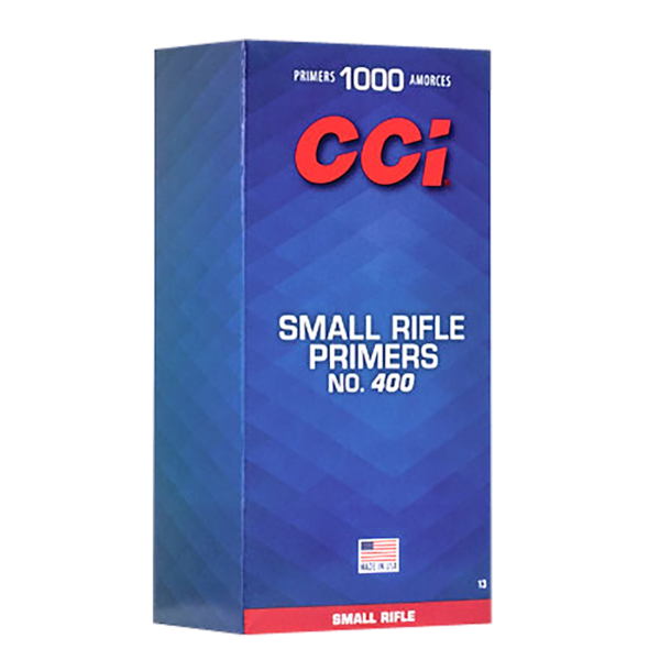 CCI 400 STD SMALL RIFLE PRIMER 100 RD/BX 10BX/BRICK 50 BX/CS