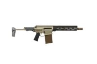 Q BOOMBOX 8.6 BLACKOUT PISTOL 12″ BBL, BRACE, GRAY ACCENTS 20RD MAG
