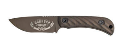 HALF FACE BLADES CAVNER JR BOURBON 3.5″ BLADE, 7.5″OA, S45VN MICARTA GRIP