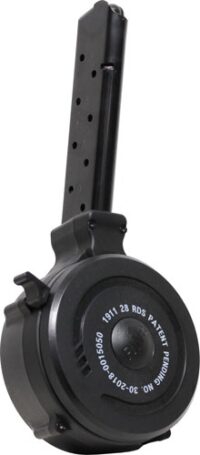 IVER JOHNSON MAGAZINE 1911 FS – 45ACP 28RD DRUM BLACK