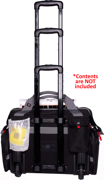 GPS ROLLING RAGNE BAG W/ TELE- – SCOPING HANDLE BLACK