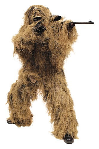 RED ROCK GHILLIE SUIT DESERT – 5 PIECE ADULT MEDIUM/LARGE