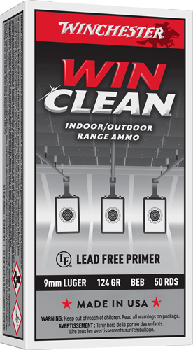 WINCHESTER WINCLEAN 9MM LUGER – 124GR JSP 50RD 10BX/CS