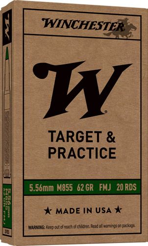 WINCHESTER USA 5.56X45 62GR – GREEN TIP 20RD 50BX/CS