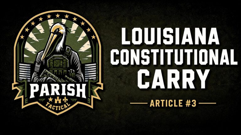 Article #3: Louisiana Constitution Carry