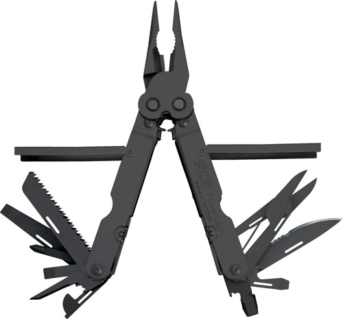 SOG MULTI-TOOL POWERLOCK BLACK – OXIDE W/SHEATH 18 TOOLS