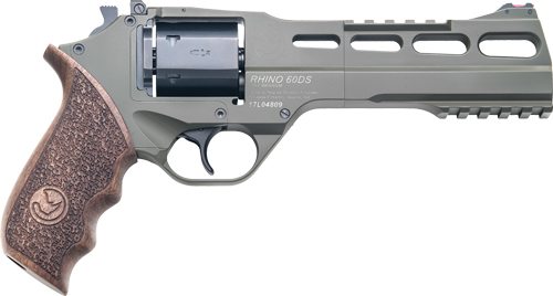CHIAPPA RHINO 60SA 357MAG – 6″ ADJ. SIGHT ODG/WALNUT