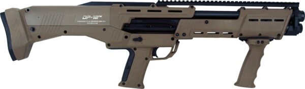 DP-12 12 GA DOUBLE BARREL PUMP – SHOTGUN 16 RDS FLAT DARK EARTH