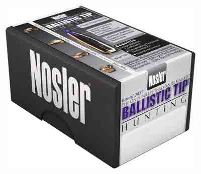 NOSLER BULLETS 6MM .243 – 95GR BALLISTIC TIP 50CT