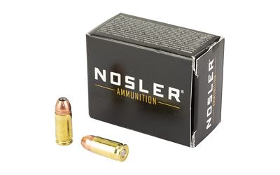 Nosler 9mm Luger 115gr JHP ASP Handgun Ammunition