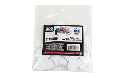 PRO-SHOT PATCH .22-.270CAL 1″ 300CT