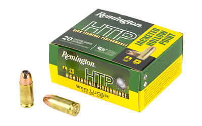Remington High Terminal Performance, 9mm Luger, 115 Grain, Jacketed Hollow Point, 1145 fps