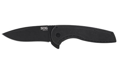 SOG AEGIS FLK 3.25″ DROP PT BLK