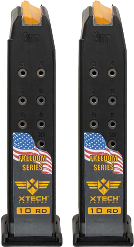 XTECH TACTICAL MAGAZINE FOR – GLOCK 19 10RD FREEDOM 2 PACK