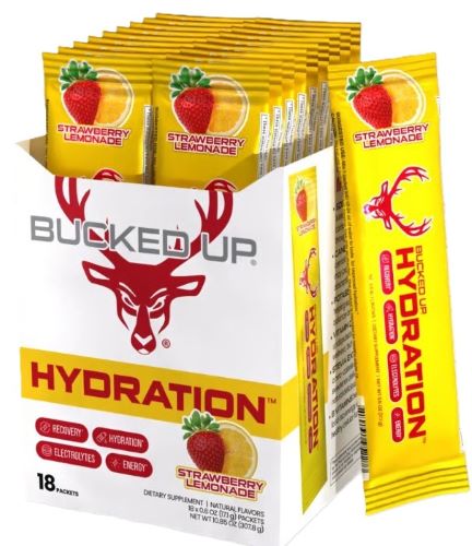 BUCKED UP HYDRATION 2.0 – STRAWBERRY 18 COUNT