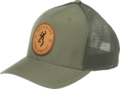 BROWNING CAP SELMAN LEATHER – CIRCLE PATCH GREEN