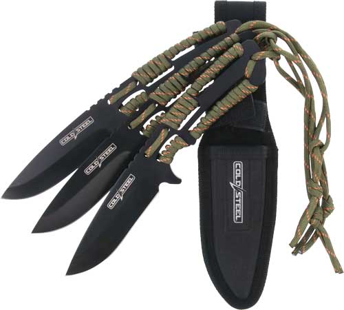 COLD STEEL THROWING KNIVES – 4.4″ BLADE 3-PACK W/SHEATH