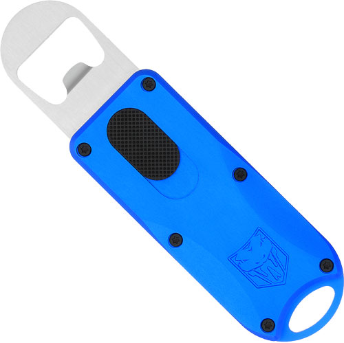 COBRATEC OTF BOTTLE OPENER – BLUE 4.62″ OAL W/LANYARD LOOP