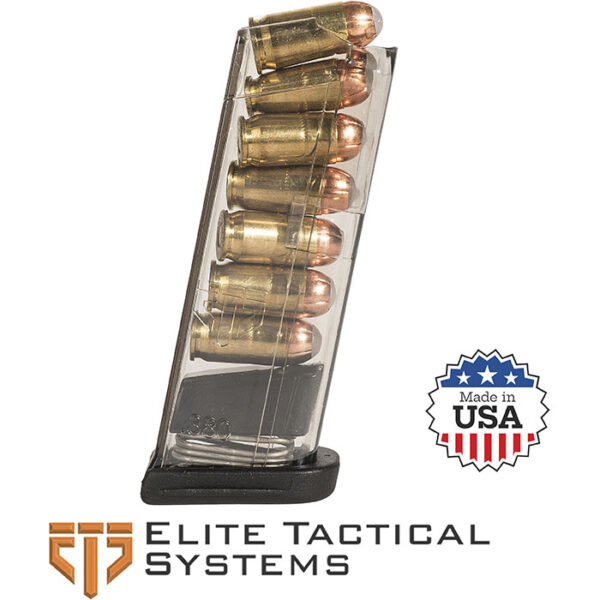 Fits Glock 42 – 7RD .380 Mag – Sits Flush