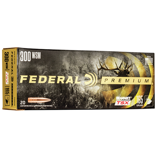 Federal Barnes TSX, 300 WSM, 165 Grain, Barnes Triple-Shock X Bullet (TSX), 3130 fps