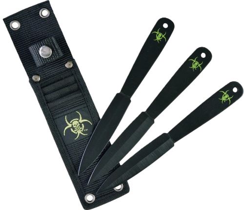 RUKO THROWNING KNIVES 3 PC – 7.38″ CARBON STEEL CLAMSHELL