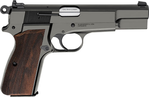 SPRINGFIELD SA-35 9MM 4.7″ – 15RD POLISHED BLUED WALNUT