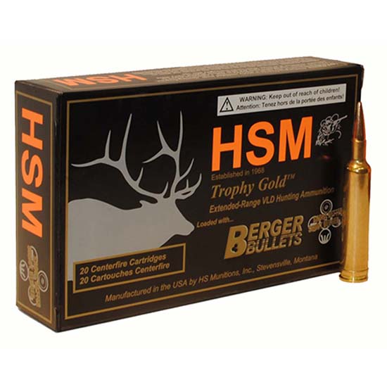 HSM TROPHY GOLD 300RUM 185GR BERGER VLD 20/20