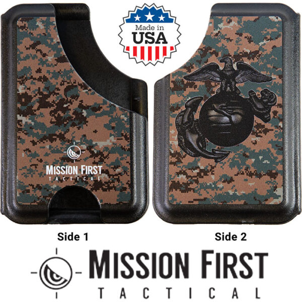 Forest Digicam Every Day Carry Kydex Slim Wallet with Eagle Globe Anchor and RFI