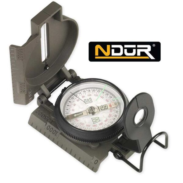 Lensatic Compass with Metal Case Black