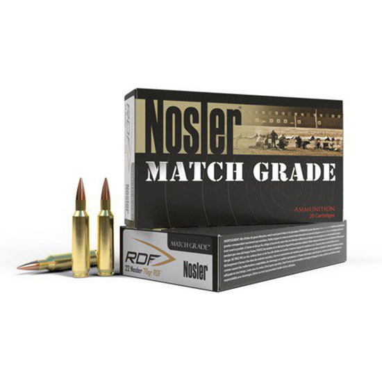 Nosler 22 Nosler 85gr RDF Match Grade Ammunition