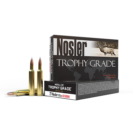 Nosler 27 Nosler 150gr AccuBond Trophy Grade Ammunition