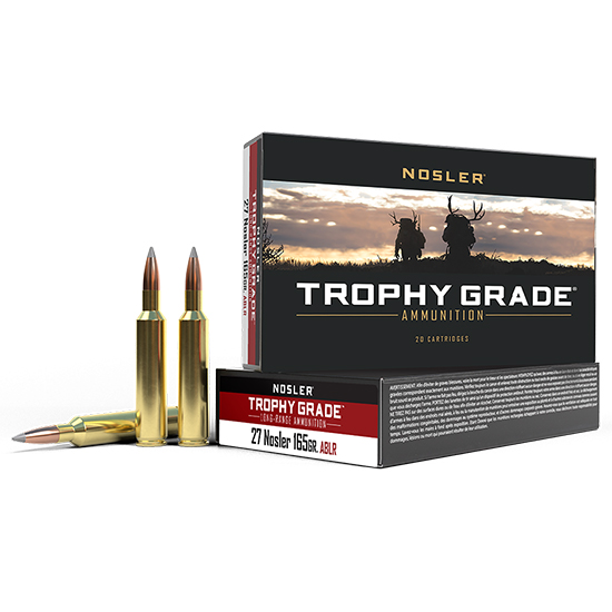Nosler 27 Nosler 165gr AccuBond Long Range Trophy Grade Ammunition