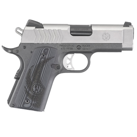 RUG SR1911 9MM 3.6 SS OFFICER STYLE G10 GRIPS