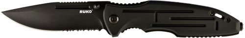 RUKO FOLDER SPRING ASSIST – 3.25″ ALUMINUM BLACK HANDLE