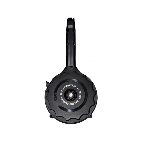 RWB DRUM MAG GLOCK 40SW 50RD BLACK POLYMER (20)