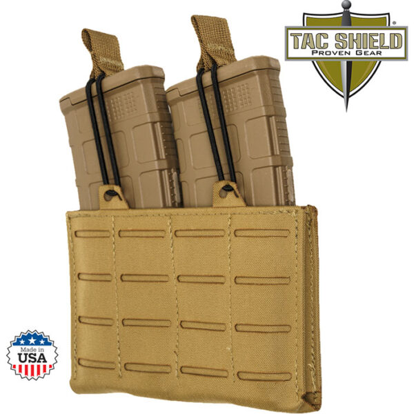 RZR Molle Double AR15 M4 M16 Speed Load Pouch Coyote