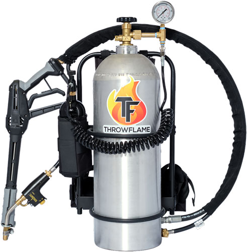 THROWFLAME X 15 FLAMETHROWER – BRUSHED ALUMINUM