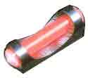 TRUGLO SIGHT FAT BEAD 2.6MM – THREAD FIBER OPTIC RED