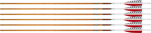 EASTON ARROW 6.5 CARBON LEGACY – 340 4″ FEATHER LEFT HELI. 6PK