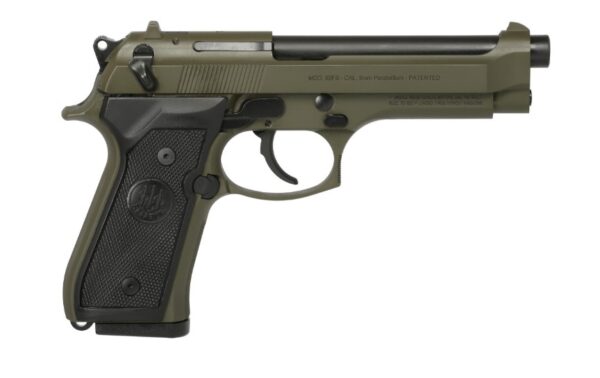 BERETTA 92FS 9MM OD GREEN 4.9″ 15+1