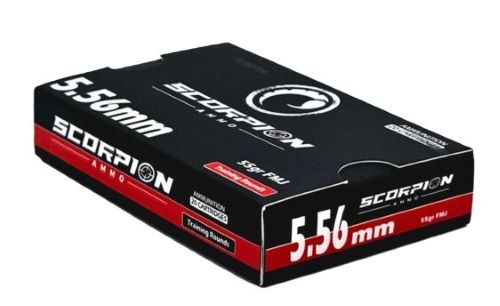 SCORPION 5.56X45 55GR – FMJ 20RD 25BX/CS