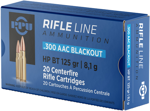 PPU 300 AAC BTHP 125GR – 20RD 50BX/CS