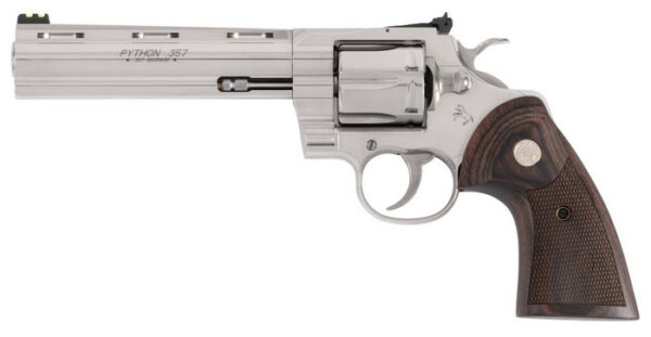 CLT TARGET PYTHON 357MAG 6 SS WALNUT GRIPS 6RD